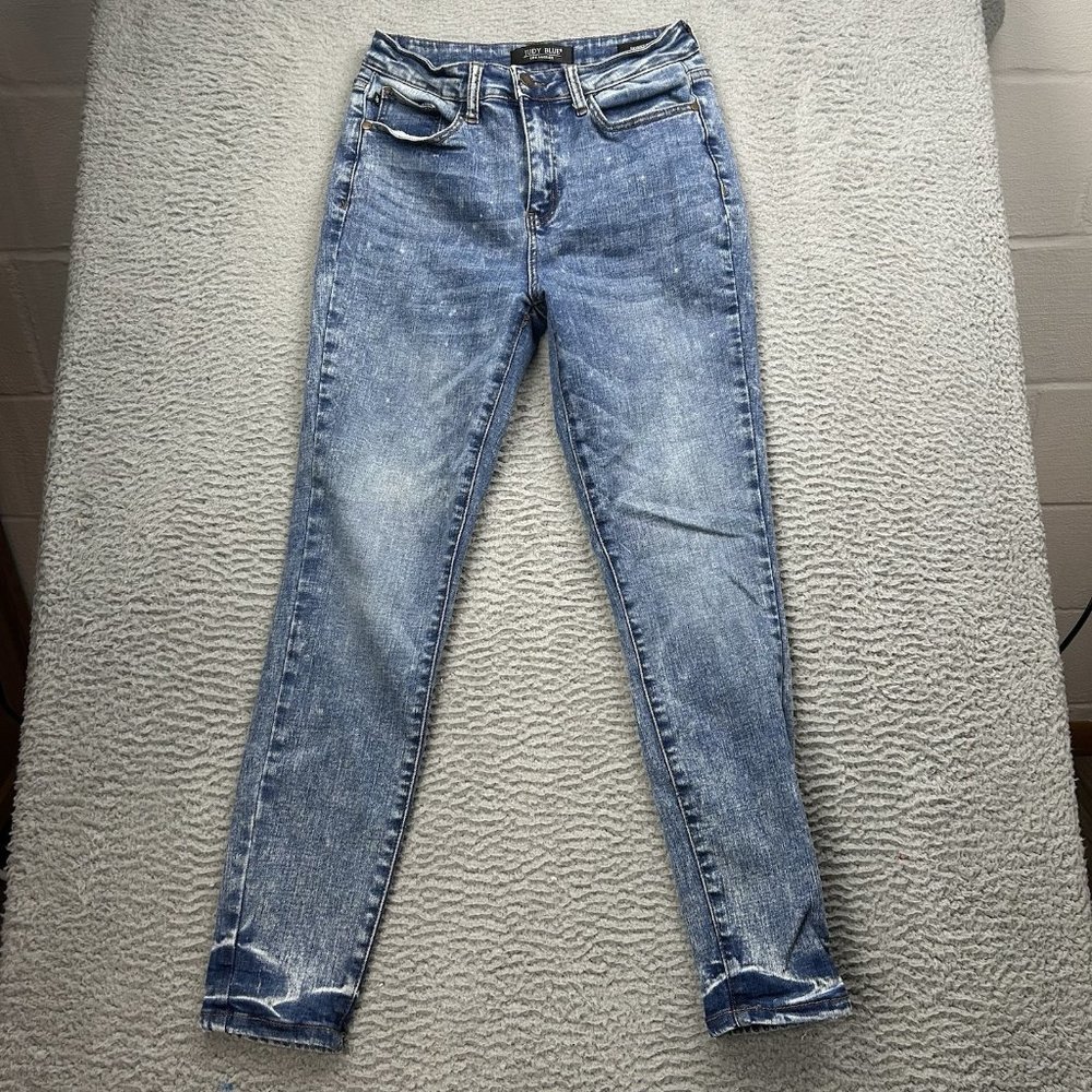 Judy Blue Skinny Fit Women’s Blue Jeans Size 5 Measures 26x27
